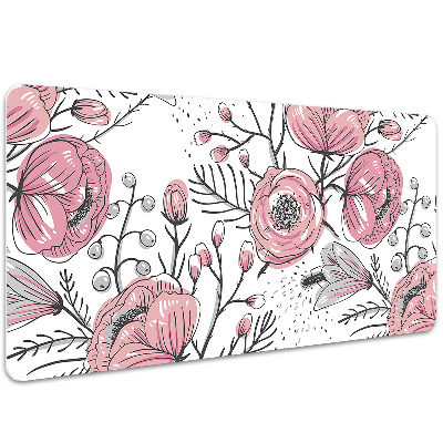 Bureau mat Pastel roses art