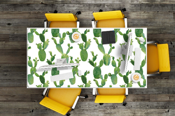 Bureau onderlegger Geschilderde cacti