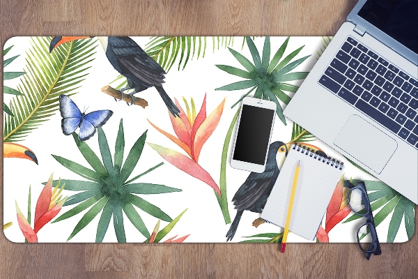 Bureau onderlegger Toucans op een tak