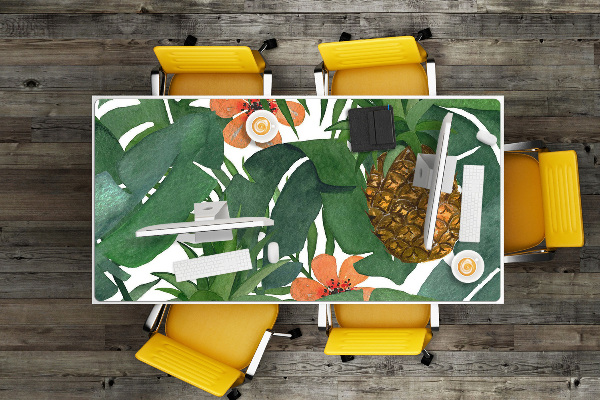 Bureau mat Tropische ananas