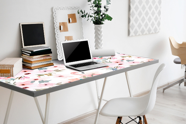 Bureau mat Flamlings bloemen