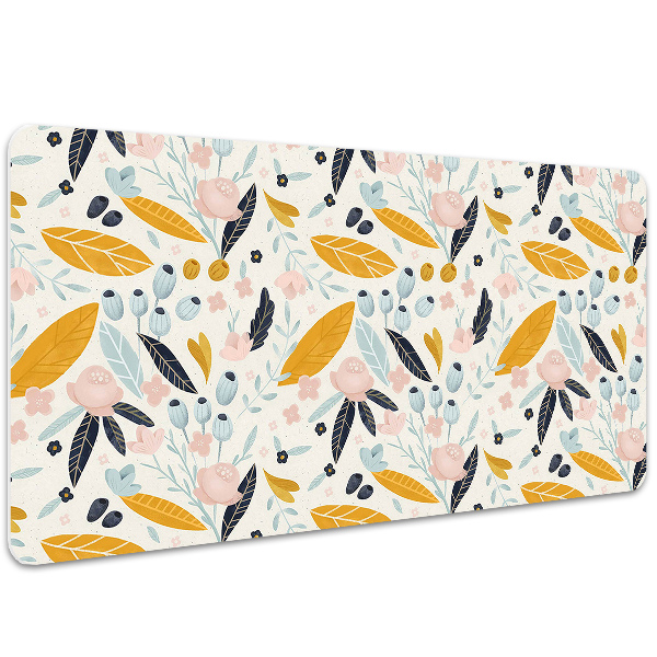 Bureau onderlegger Pastel bladeren
