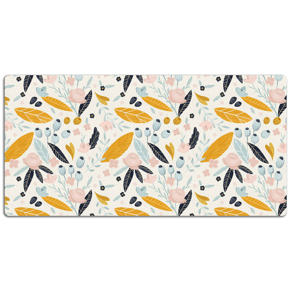 Bureau onderlegger Pastel bladeren