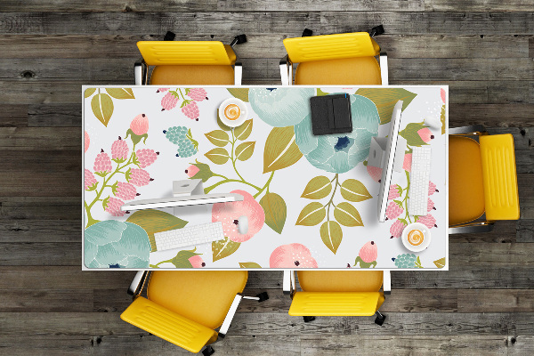 Bureau onderlegger Lente bloemen
