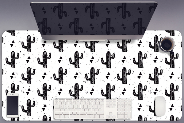 Bureau onderlegger Black cacti