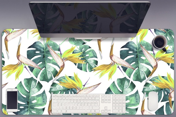 Bureau mat Exotische bladeren