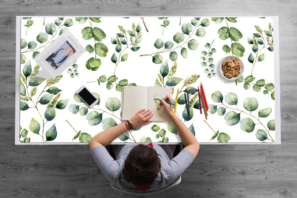 Bureau onderlegger Bloemen eucalyptus