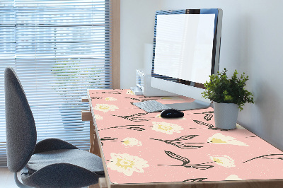 Bureau onderlegger Delicate bloemen