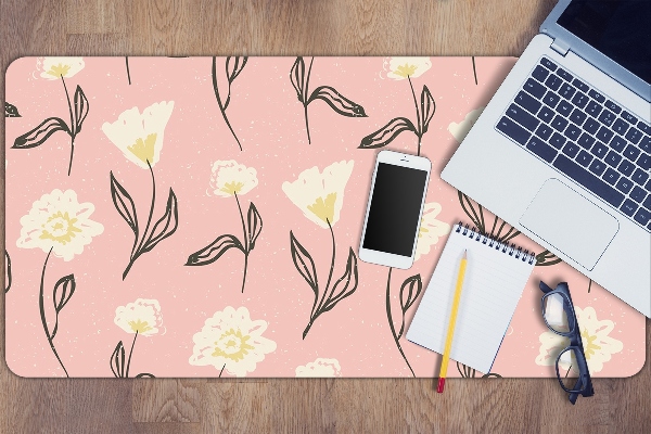 Bureau onderlegger Delicate bloemen