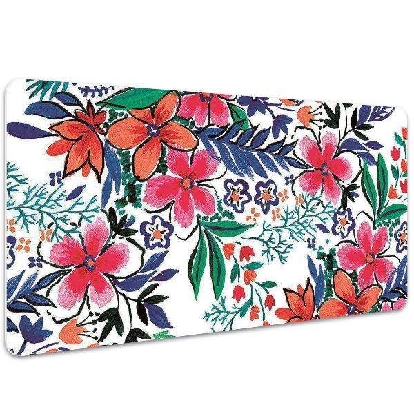 Bureau onderlegger Kleurrijke bloemen