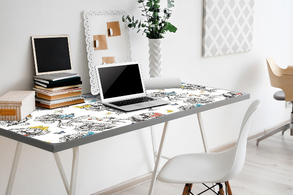 Bureau onderlegger Vlinders