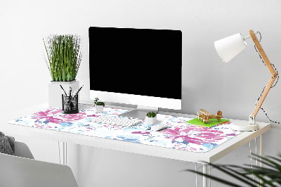 Bureau onderlegger Paarse bloemen