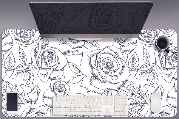 Bureau mat Blauwe rozen
