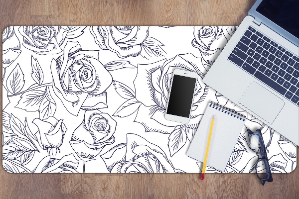 Bureau mat Blauwe rozen