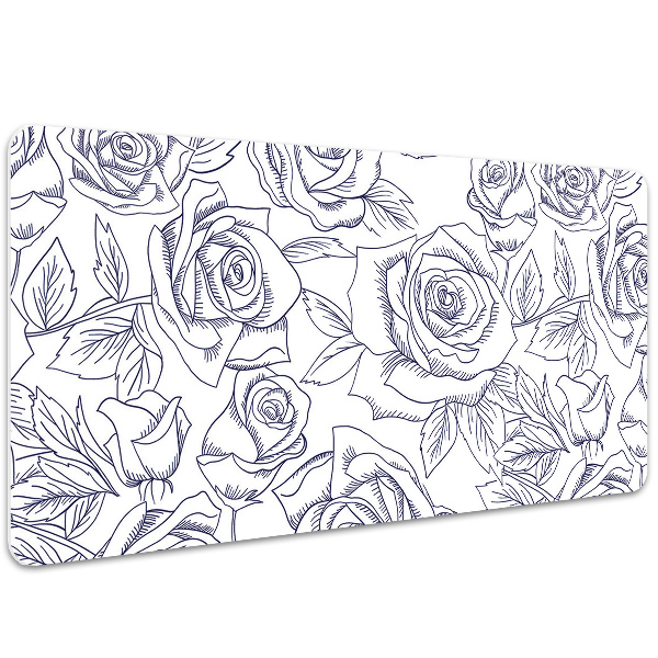 Bureau mat Blauwe rozen