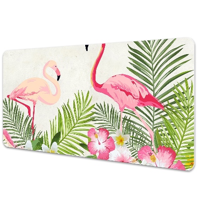 Bureau onderlegger Twee flamingo's