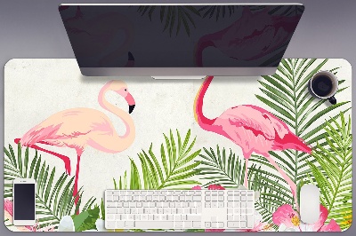 Bureau onderlegger Twee flamingo's