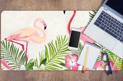 Bureau onderlegger Twee flamingo's