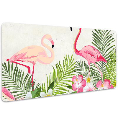 Bureau onderlegger Twee flamingo's