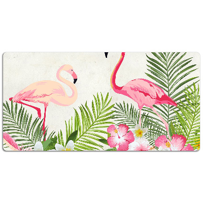 Bureau onderlegger Twee flamingo's