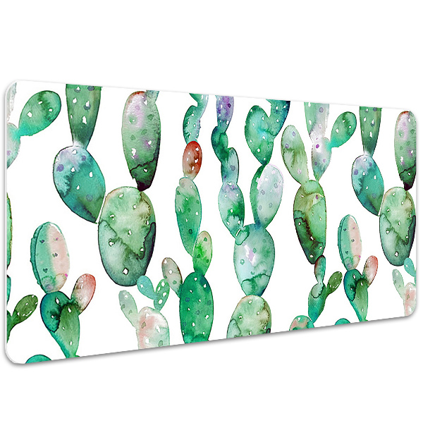 Bureau onderlegger Aquarelcacti