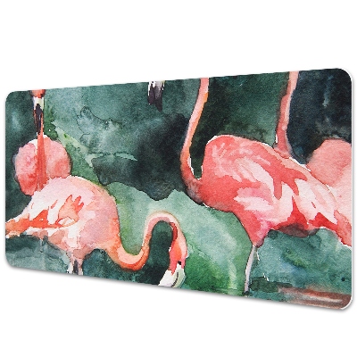 Bureau onderlegger Geschilderde flamingo's