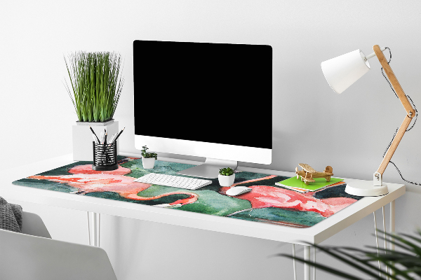 Bureau onderlegger Geschilderde flamingo's