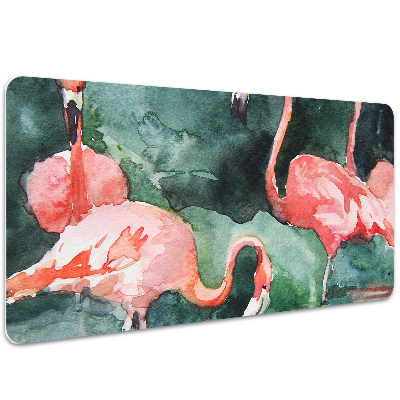 Bureau onderlegger Geschilderde flamingo's