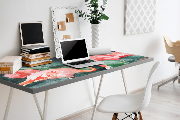 Bureau onderlegger Geschilderde flamingo's