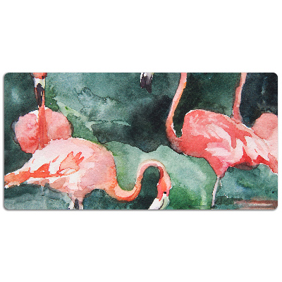 Bureau onderlegger Geschilderde flamingo's