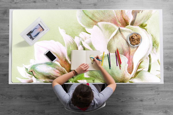 Bureaumat Magnolia -bloemen