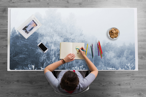 Bureau mat Winterbomen