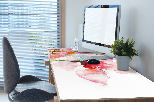 Bureau mat Aquarelbloemen