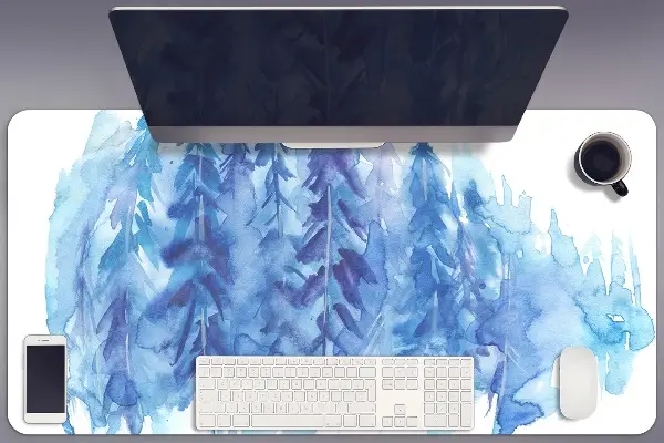Bureau onderlegger Winterbos waterverf