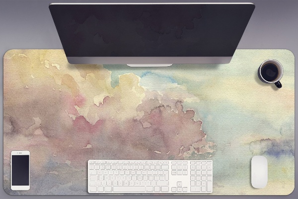 Bureau onderlegger Bewolkte lucht
