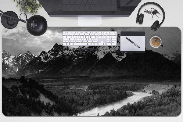 Bureau mat Donkere bergen