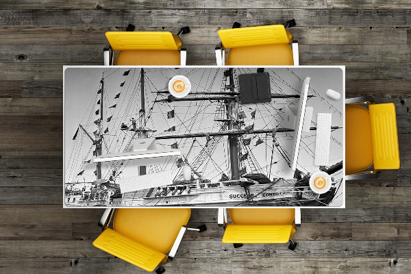 Bureau onderlegger Vintage schip