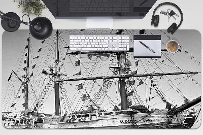 Bureau onderlegger Vintage schip
