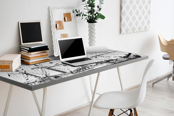 Bureau onderlegger Vintage schip