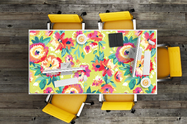Bureau mat Bloementuin