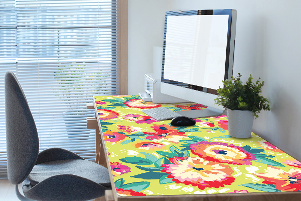 Bureau mat Bloementuin