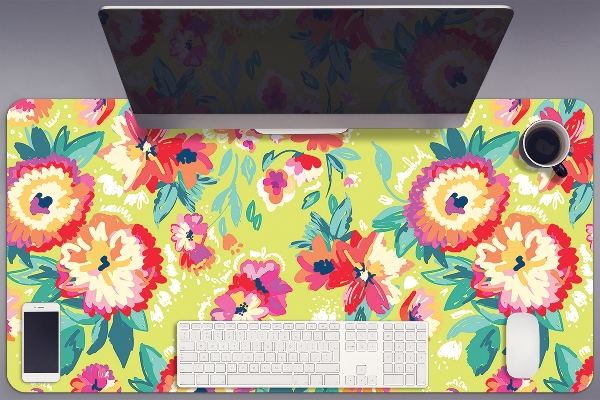 Bureau mat Bloementuin