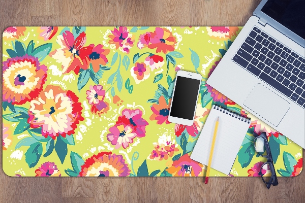 Bureau mat Bloementuin