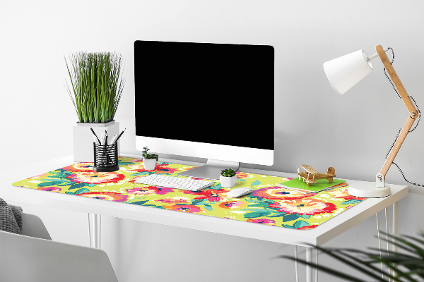 Bureau mat Bloementuin