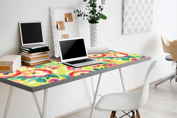 Bureau mat Bloementuin