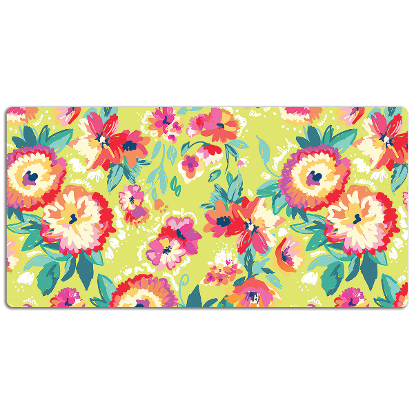 Bureau mat Bloementuin