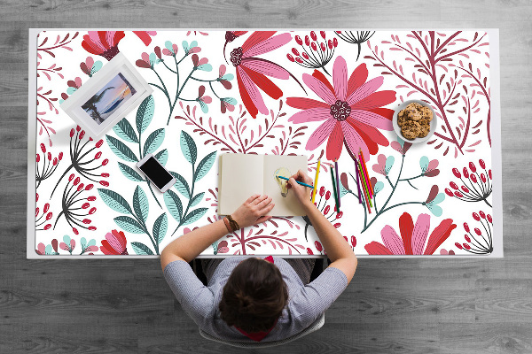 Bureau onderlegger Bloemenpatroon