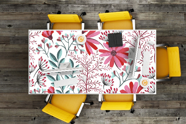 Bureau onderlegger Bloemenpatroon