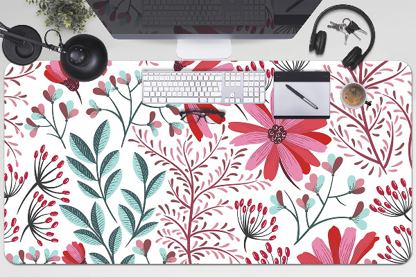 Bureau onderlegger Bloemenpatroon