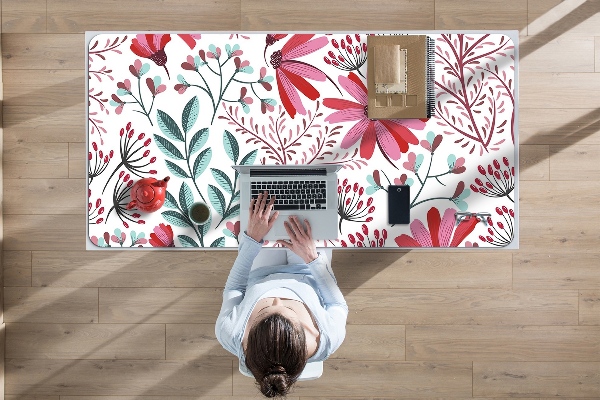 Bureau onderlegger Bloemenpatroon